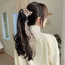 세렝게티 여신왕국 바나나 집게핀 왕리본 머리핀 호피 명품 올림 반묶음 반머리 헤어핀 삔