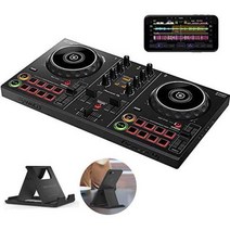 Pioneer DJ 스마트 DJ 컨트롤러 DDJ-200 스마트 폰 스탠드가있는 DJ 세트 ddj pcdj