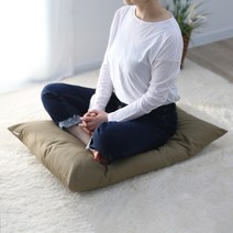 우리앤데코 목화솜 절방석 108배 기도 명상 대방석, 선염 블루