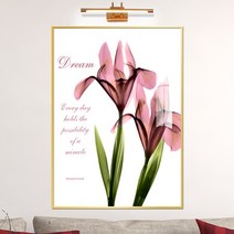 보고아트 수채화 꽃 생화 그림 아트 거실 인테리어 액자, 12_핑크-꽃 두송이