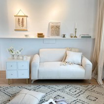 꼬모 2인용 이지클린 아쿠아텍스 패브릭소파 CNM179C, 인디핑크