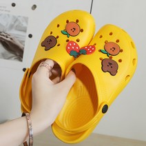 AMSTORY 여성용 새 여름 동굴 신발동굴 신발 귀여운 미끄럼 방지 샌들 귀요미파츠 비치샌들