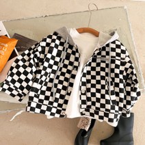 앨리홈 체크리버시블후드자켓