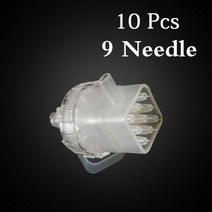 일회용 EZ 진공 메조테라피 건 인젝터 핀헤드 메소 음압 카트리지 바늘 팁 액세서리 5/9 핀, 10pcs 9 바늘