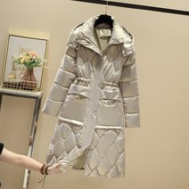 겨울 푸퍼 실루엣 하이넥 쇼트 넥 벨티드 더블무스탕 코트 여자 레더패딩