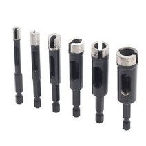 6mm 8mm 10mm 육각 생크 소결 대리석 화강암 구멍 오프너 브레이징 다이아몬드 세라믹 타일 드릴 비트 1, 01 8mm