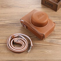 라이카 D-LUX7 카메라 가방 typ109 빈티지 DLUX6 보호 C-LUX D5 가죽케이스 D-LUX/C, 라이트 브라운_옵션1