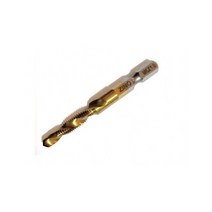 육각탭드릴 3mm 4mm 5mm 6mm 8mm 10mm 샹크 6.35mm 지노 TIN코팅 드릴비트탭 텝드릴 육각비트, 육각탭드릴 M6x1.0mm, 1개