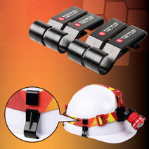 안전모고리 후크 클립 헤드랜턴 고정홀더 고글 후레쉬 헬멧, 1개