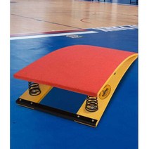 어린이 스프링 발 구름판 멀리뛰기 뜀틀 높이 뛰기, 스프링보드 아동용 [투 스프링스] 레드