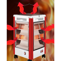 가정용 사무용 캠핑용 실내 실외 전기난로 스토브 석영관 오방난로