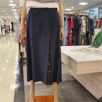 BUCOLIQUE SH03 기계주름배색스커트팬츠 B212WS3080