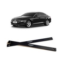 제네시스 DH G80 올뉴G80 GV80 GV70 시트 포인트 스트럿바 블랙&레드 에디션, 블랙, 2. 올뉴G80(20~현재)[1대분/4개]