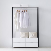 GAGU-610-A-화이트 1200 2단 이동식 행거형 서랍장 mh4475*79430355LP, 본상품선택