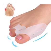 발가락 링 발뒤꿈치 교정기 구두 패드 갈라짐 풋케어 젤 실리콘 보호 캡 굳은살 테이프 엄지 엄지 손가락 분리 건막류 조절 릴리프 통증, 스타일-1 쌍