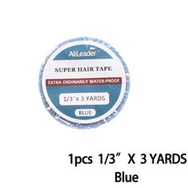 가발테이프 레이스 에 대 한 강한 레이스 프런트가 발 방수 슈퍼 홀드 블루 양면 여성용 레이스가 발 머리 조각, 파란색, 13인치, 3야드