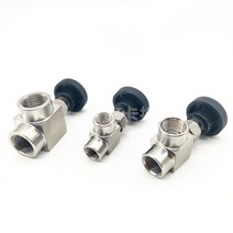 1/8 "1/4" 3/8 BSP 암나사 조절 니들 밸브 90 도 스테인레스 스틸 304 ON/OFF, 02 1/8