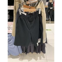 Uniqlo 433110 448978 니트 드로스트링 탄성 반바지 드로스트링 바지 홈 바지 잠옷 바지 남성과 여성
