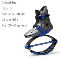 캥거루 하이 점프 신발 점핑 스카이 슈즈 운동화 캥거루 점프 슬리밍 신발 바운싱 스포츠 피트니스 살타르, 02 Grey blue S