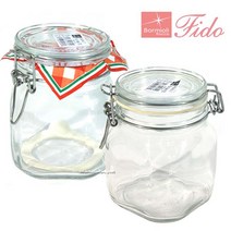 보르미올리 피도 유리 밀폐용기 화이트, 2개, 750ml