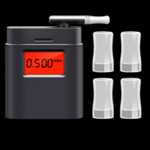 레드에셋 휴대용 음주 알콜 측정기 음주측정, 마우스피스 4P 포함, 4개