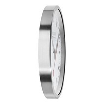 Mondaine 벽시계 A995.Clock.17SBV 40cm - 공식 스위스 철도 시계 레드 초침 실버 알루미늄 케이스 방진 사무실인테리어 1309021