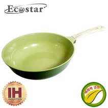 에코스타 그린파파야 IH 세라믹 궁중팬 28cm 인덕션