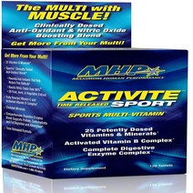 MHP Activite Sport Multi Vitamin 25 Vitamins and Minerals Nitric Oxide Booster Digestive Enzymes, 1