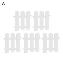 울타리 펜스 5Pcs 21cm 플라스틱 안뜰 실내 정원 야채 작은 크리스마스 장식 유치원, [02] A, 02 A