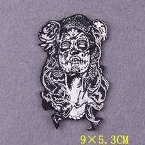 고딕 패치 옷 diy 크로스 배지 아플리케 해골 의류 의류 스트라이프 장식용 열접착, pe5661ct