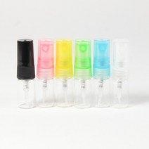 스윗바틀 향수공병, 10개, ②2ml 투명유리병/블랙캡(불투명블랙)