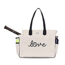 Ame & Lulu 핑크 Love All Ladies 테니스 코트 백 가성비 추천 미국직구, Love Stitched