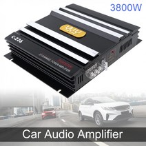 PUZU LVPIN DSP 카오디오 바이크 오토바이앰프 해양보트 2 채널 3800W 클래스 AB 디지털 블랙 알루미늄 합금 자동차 스테레오 앰프 범용 자동 오디오 전력 증폭기