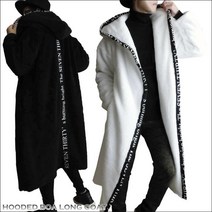 [] [포인트 10 배] 빅 실루엣 맨즈 빅 코디건 코트 푸드 방한 테이프 사용 로고 롱 코트 양면 보아 롱 길이 빅 코디건 SEVEN THIRTY [내일 락 대응] [내일 락토요일 영업]