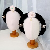 국산 핸드메이드 한복머리띠 장신구 족두리 헤어핀 배씨 댕기 중전마마 가채