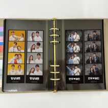 인생4컷 접착식 6공 셀프 포토북 다이어리, B급상품 베이지