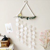 (우리두DIY)월 행잉 자개모빌 만들기 DIY키트, 옐로우, 민트