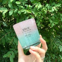 [천삼백케이] [별헤는밤] 핑크바다 젤캔들, 시트로넬라