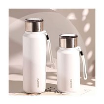 Catpaw 물병 차물분리 1000ml-1리터 머그컵 필터있는 컵뚜껑 스위트 세련된보틀 뚜껑있는 보온보냉 1000ml 흰색 351469, 1000ML, 백