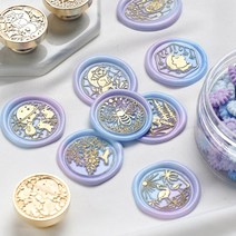 실링왁스 인장 스탬프 헤드 시리즈 17, 해골 여우 (2.5cm)