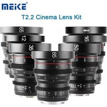 Meike T2.2 대형 조리개 수동 초점 Olympus Panasonic M43 용 Prime Cine 렌즈 Fujifilm X Sony E BMPCC 4K Zcam E2 마운트, 35mm T22+Fuji