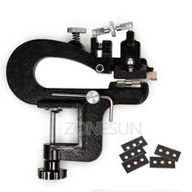 휴대용 전기 면취기 직선 곡선 핸드 그라인더 글라인더 가죽 필러 도구 연마기, 블랙 추가 5pc 블레이드