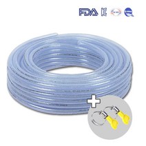 물놀이 분수매트 식품용 무독성 호스 2m 단위 판매 (고정밴드 2개 포함)