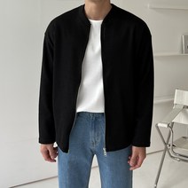 남자 깔끔한 투웨이 니트 집업 빅사이즈 4XL 3XL
