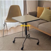 이동식 테이블 커피 스퀘어 바퀴 카페 사각, 조립하다., 테이블 70*70 높이 80 짐벌 휠 포함