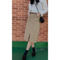 [당일출고 핏강추] 벨트포함!!앞트임 롱스커트