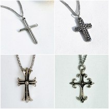 코코로맨틱 써지컬스틸 십자가 펜던트 천주교 기독교 목걸이 9종