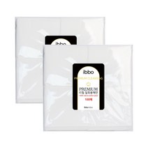 ibbo-ibbo 프리미엄 리필 일회용해면 L 100매 2개(200매), 1세트, 총 200매