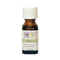 Aura Cacia 100% 퓨어 에센셜 오일 오프닝 15ml, Cypress, 1개