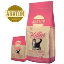 아라톤 키튼 고양이사료 1.5kg, 9개, 닭 칠면조 오리